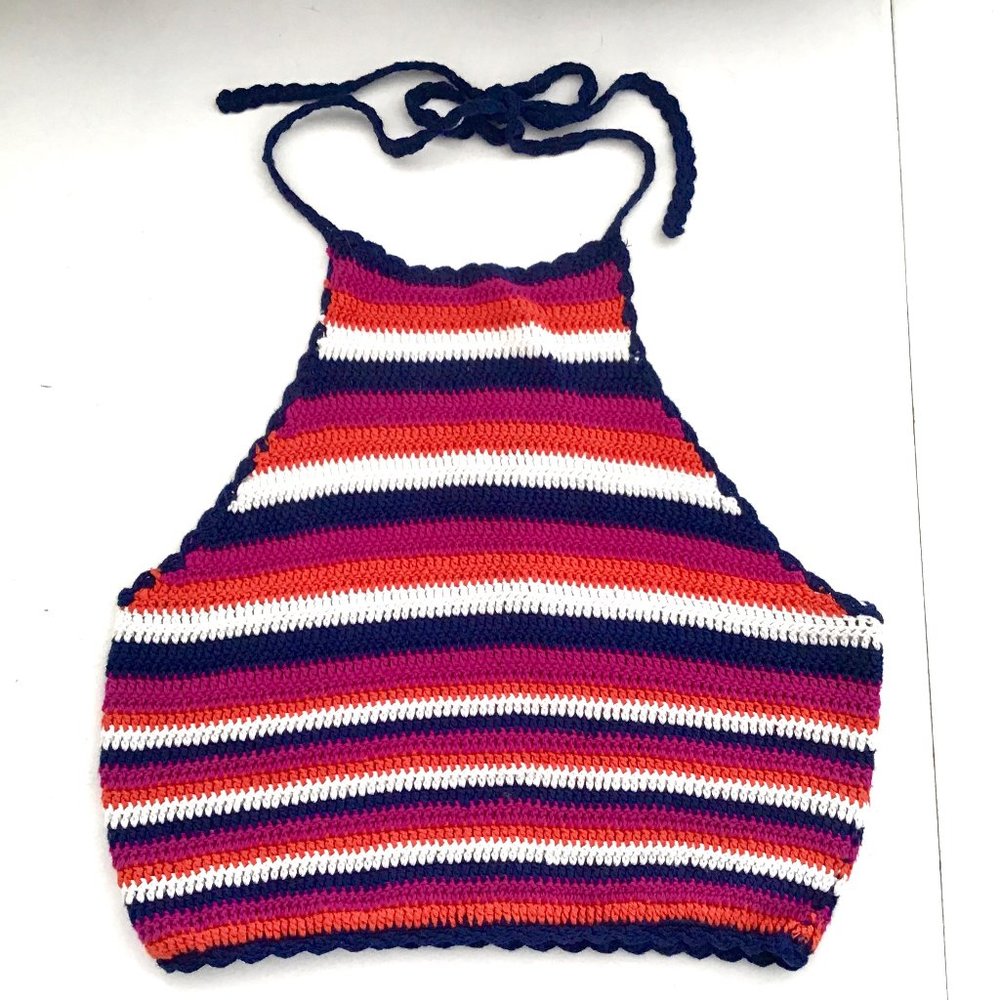 Forever 21 Women's Crochet Knit Halter Top